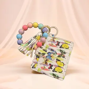 Butterfly Bliss Wallet & Beaded Keychain Set!