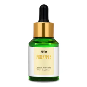 Pineapple Fragrance Oil, MitFlor Single Scented Oil, Large Size Premium Grade Fragrance Oil for Soap & Candle Making, Aromatherapy Oil, Sweet & Fruity Scent for Home Fragrance, 30ml