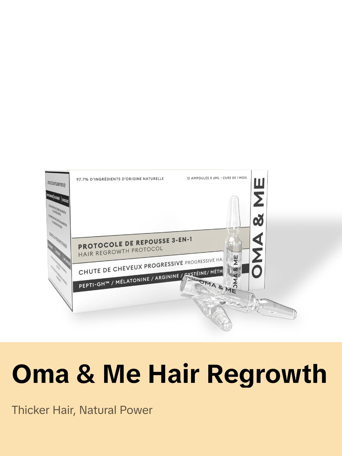 Oma & Me 3-in-1 Hair Regrowth Protocol Top Leader FrenchPharmacy