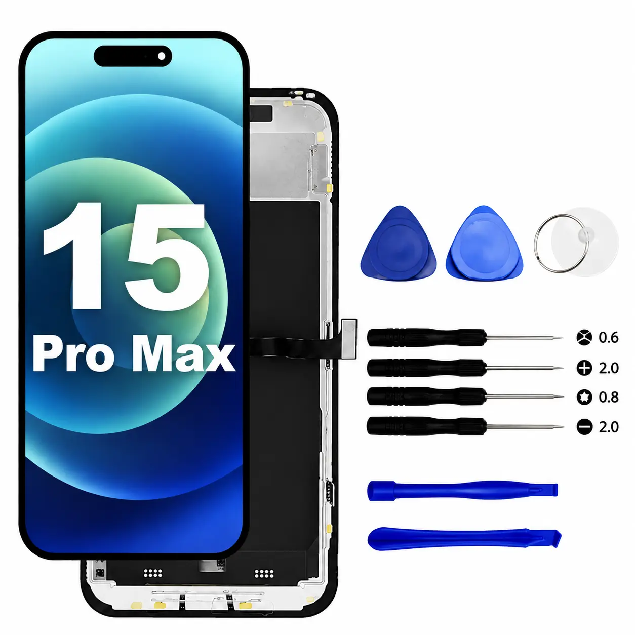 Screen Replacement For iPhone 15 Pro Max LCD Display Touch Digitizer Repair Kit