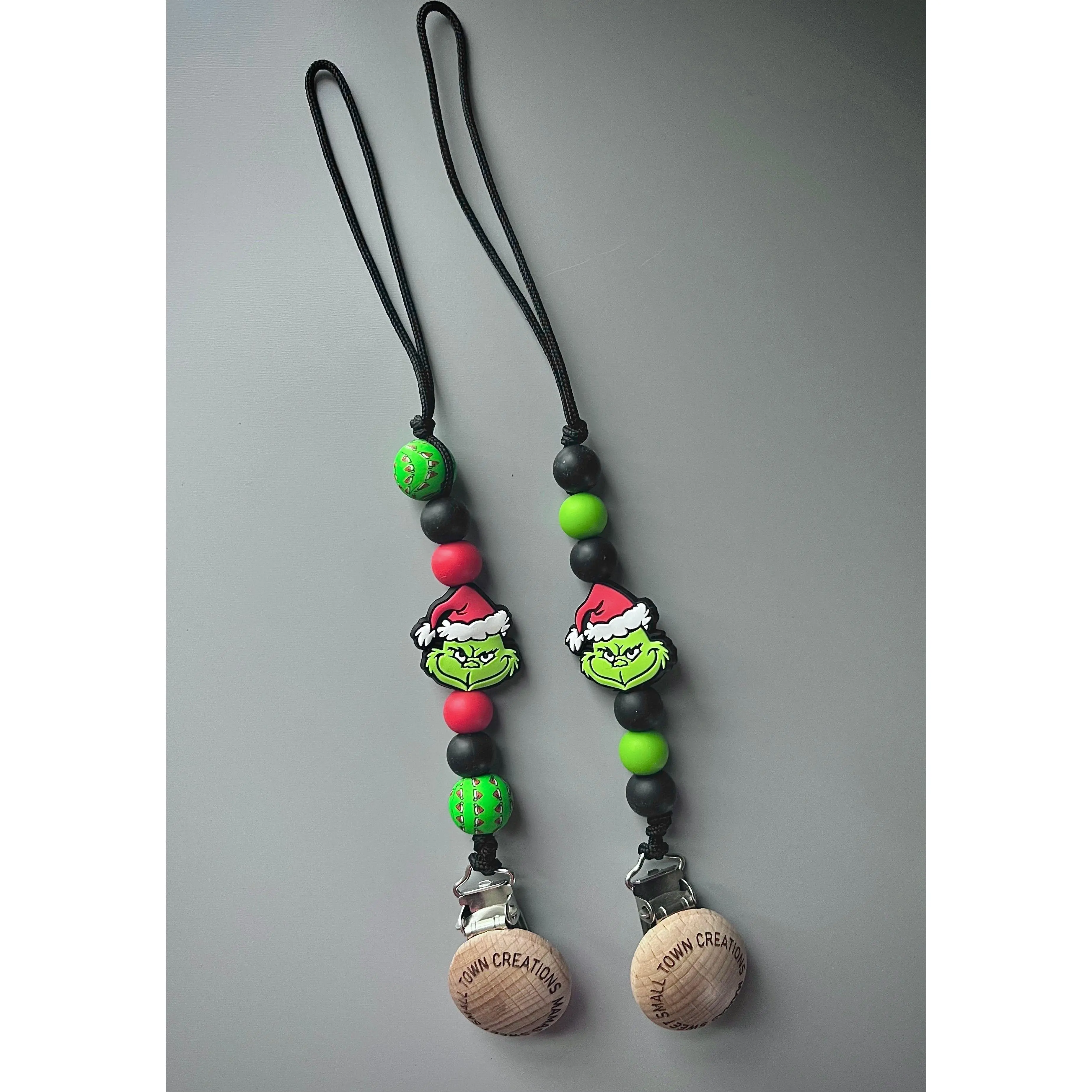 Mean Green Guy Pacifier Holder