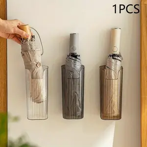 1pc Nachuan Wall Mounted Umbrella Storage Frame for Home Use - Creative Umbrella Frame with No Punching - Simple Long Barrel Umbrella Storage Box