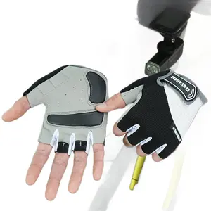 Half finger sports cycling gloves breathable non-slip shock-absorbing outdoor cycling gloves fitness running gloves
