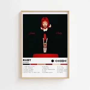 Jenniêe Ruby Album Playlist Code Kpop Gift Blinks Jennie Ruby Wall Art Birthday Album Poster Digital Print Album Covers