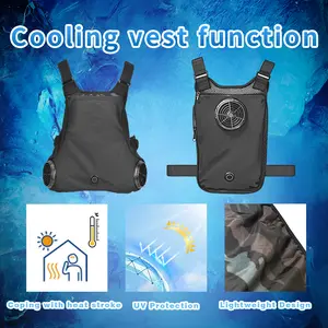 [Outdoor Cooling Revolution] Dual-Fan Cooling Vest! Ultimate Summer Armor for Outdoor Workers – Cyclone Ventilation System + Breathable Mesh, Stay Breezy All Day in Scorching Heat!