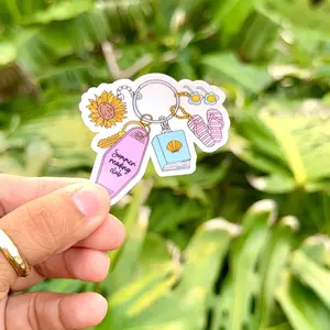 SUMMER READING CLUB KEYCHAIN - HOLOGRAPHIC VINYL STICKER