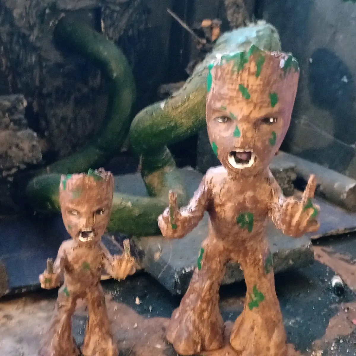 jand painted bad root boy Statue in multiple sizes