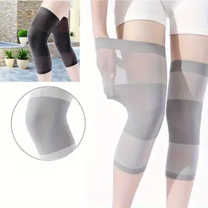 1pair Summer Outdoor Sports Knee Sleeves, Knee Brace, Lightweight Seamless Support, //, Breathable Fabric, All-Season Comfort, Stretchy Material