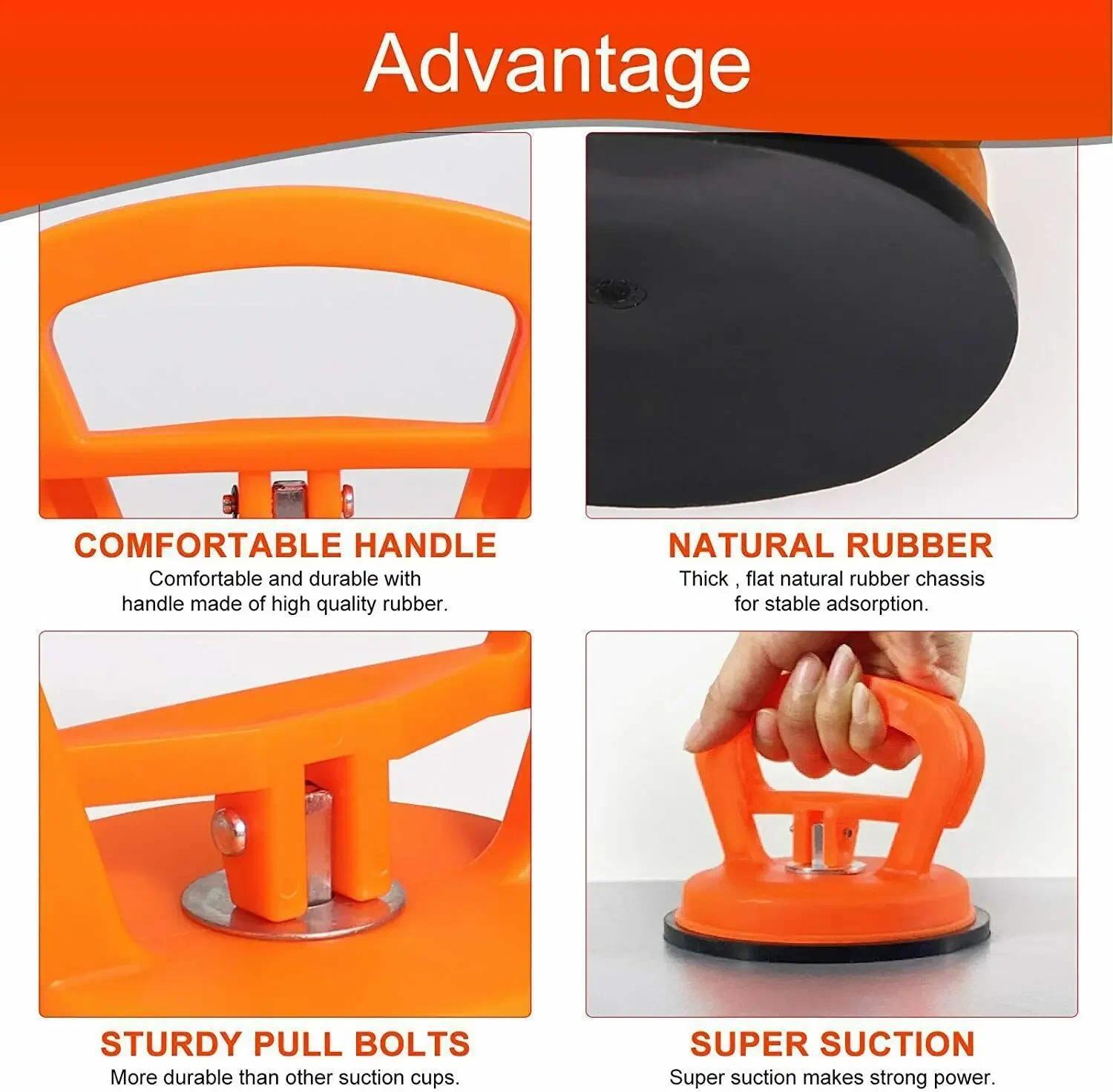 Car Dent Remover Vehicle Dent Puller Handle Lifter, Suction Cup Dent Puller for Car Body Dent, Glass, Tiles and Mirror