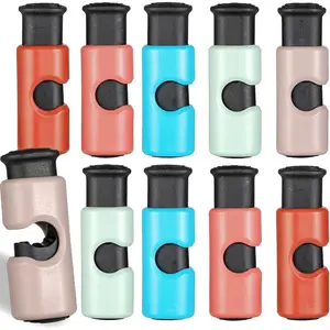 Squeeze and Lock Bread Bag Clips - 10Pcs Colored Kitchen Utensils for Sandwiches Waterproof Chip