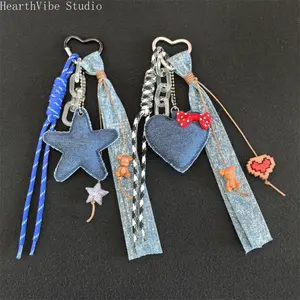 With Coin Purse Braid Rope Keychain Braid Bag Accessories Bow Bag Pendant Phone Lanyard Bag Hanging Weave Nylon Rope Ladies