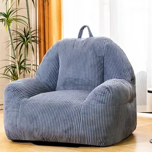 Lamerge Bean Bag Chair, Faux Fur Bean Bag Chair for Adults, Fluffy and Comfy Bean Bag Chair with Filler, Bean Bag Sofa Chair for Reading, Gaming, Stuffed High-Density Foam lovesac  bean