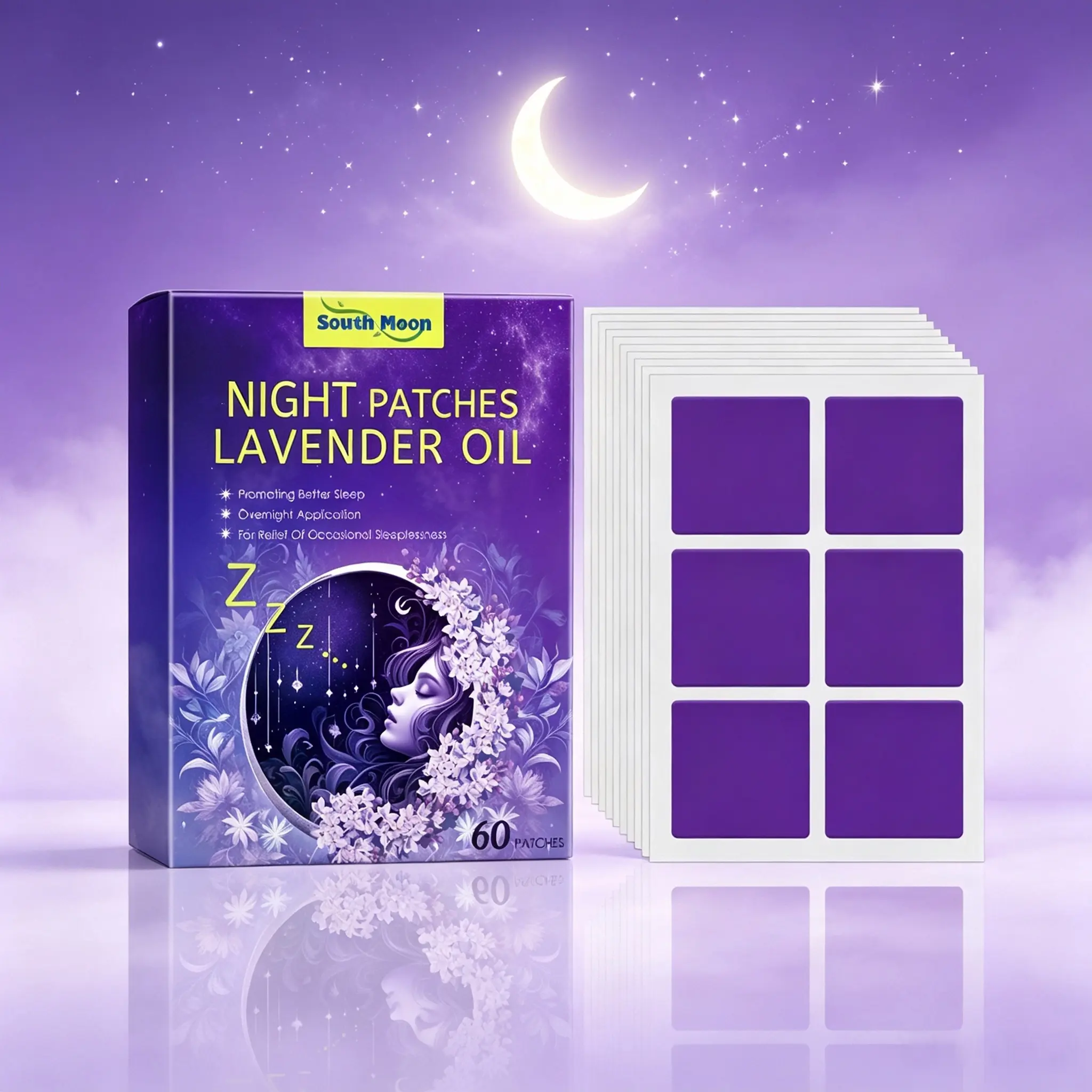 Lavender Scented Sleep Patch, Fragrant Lavender Enjoy The Night Atmosphere Gentle Fragrant Care Patch