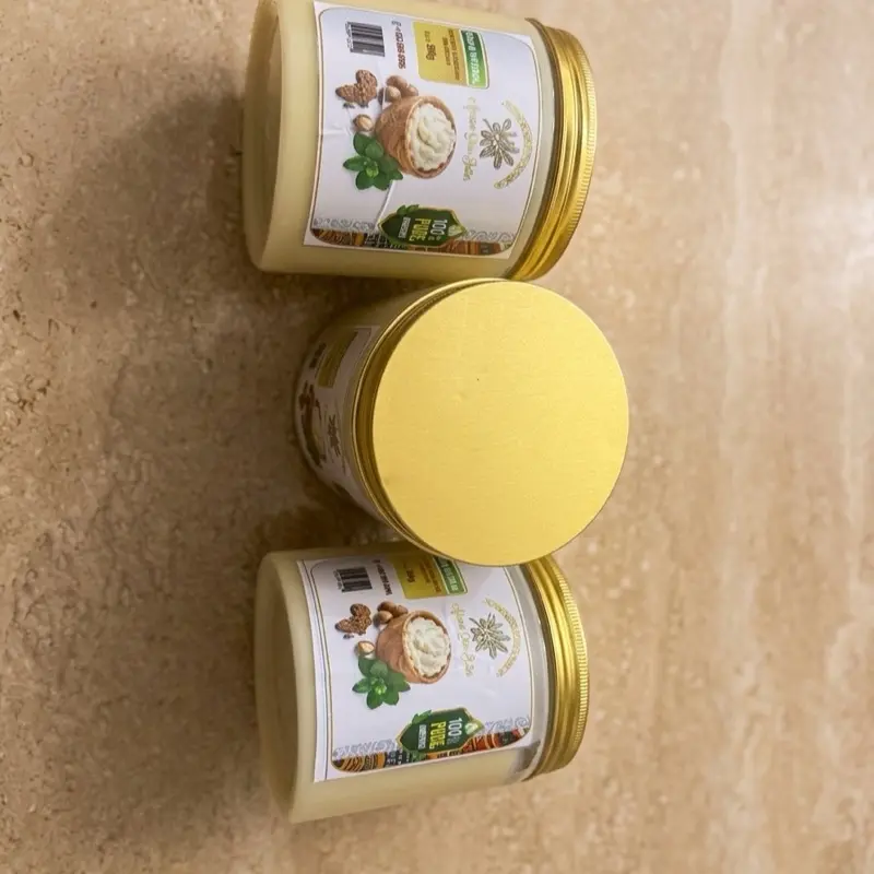 Unrefined 100% Pure Shea Butter, Raw Unscented Moisturizer for Dry Skin, 4oz Natural Body & Face Hydrating Balm