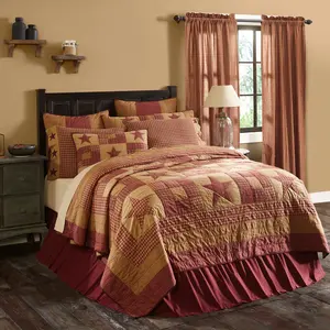 Bedford Burgundy Star Quilt