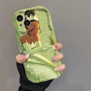 Princess Tiana Animated Character Phone Case - Suitable for Apple Iphone Models 11 Through 17 Air . A Charming Gift Featuring a Cartoon Design, Offering Excellent Protection, Drop Resistance, Durability, And