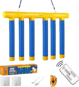 Reflex Challenge Game - Hand-Eye Coordination Training Toy with 3 Adjustable Speed Settings, Upgrade Remote Control & Catching Sticks Game