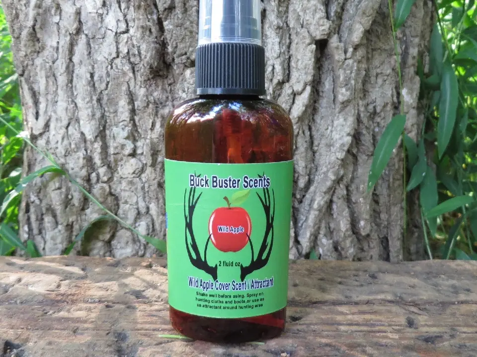 Buck Buster Scents Deer Attractants & Cover Scents Wild Apple 2.0Z Bottle for Hunting and Wildlife Management