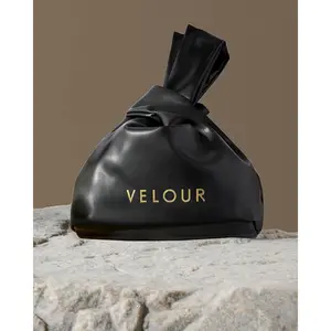 Black Faux Leather Bag