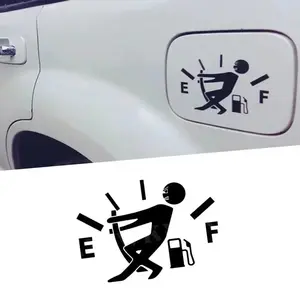 Car Stickers Pull Fuel Tank Pointer Reflective Vinyl Funny Sticker High Gas Decal Fuel Gage Empty Stickers Decal Auto Exterior