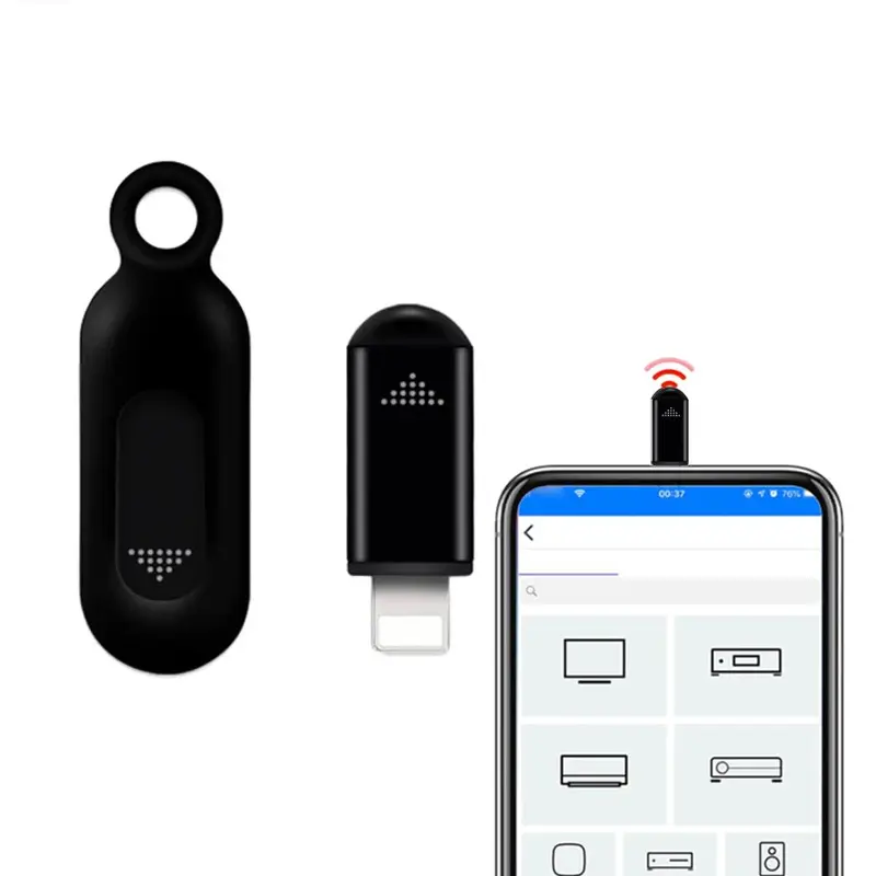 Smartphone Remote Controller, 1 Count Mini Universal Smart Infrared Application Control Adapter, Automatic On Off Control, Smartphone Infrared Remote Controller for TV Air Conditioner Fan