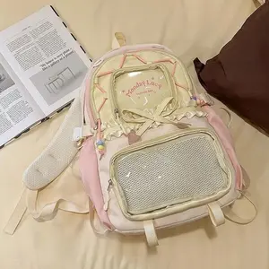 Two-Piece Pain Bag Women's Bag Set Back to School Season Back to School Season Backpack Lace Lightweight Cute Girl Backpack 2025