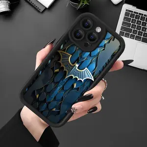 Bat Pattern Phone Case, Soft TPU Cellphone Protective Case, Total Protective Shockproof Mobile Phone Cover for iPhone