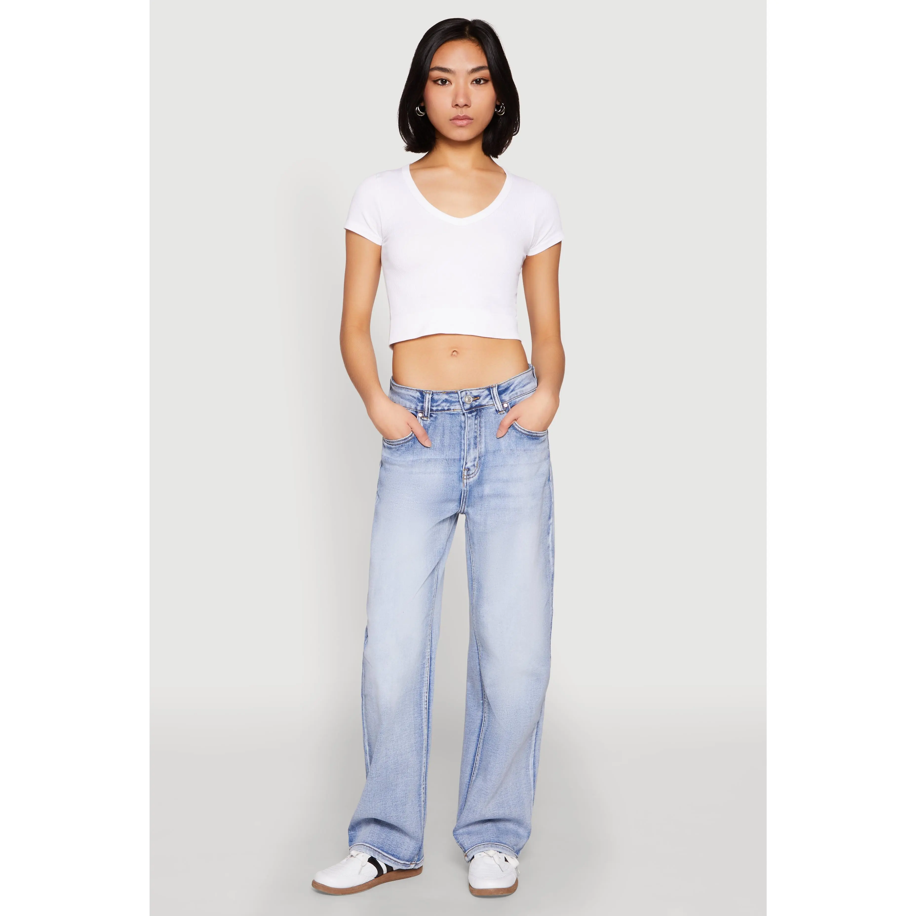WAX Straight Whiskered Jeans