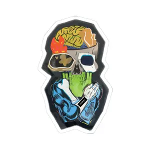 "Super Brain" — Vinyl Die Cut Sticker
