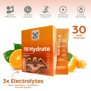 310 Hydrate Electrolyte Drink Mix - Tangerine, 30 Servings