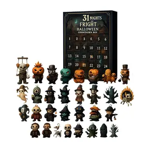 Halloween 31 Nights of Terror Countdown Box with Figures Advent Calendar Blind Box