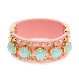BLUSH OPAL DECO HINGED CUFF