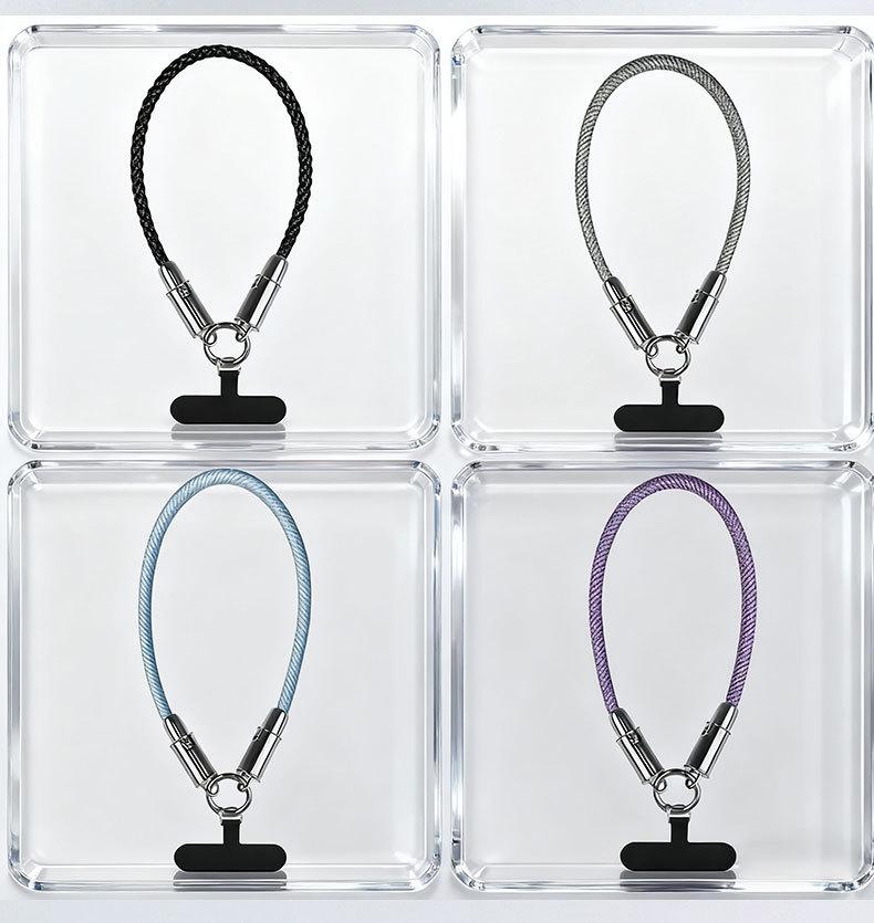 Neck-hanging 2-in-1 charging cable PD60W multifunctional mobile phone TYPE-C interface woven lanyard data cable