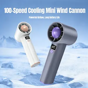 USB Portable Handheld Rechargeable Cordless Fan, 3-Speed Adjustable Cooling with Powerful Motor, 3000mAh Large-Capacity Battery, LED Display, Long Runtime, Compact Size for Travel, Outdoor Use, Usb Portable Fan
