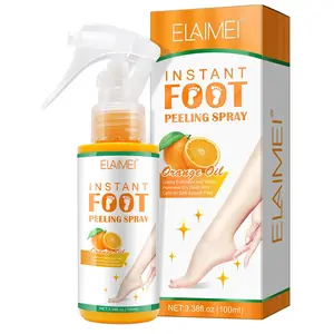 Elaimei Foot Exfoliating Spray, Rich in Soothing Plant Ingredients and Tea Tree Oil, Deodorizing and Repairing, Gentle Exfoliation, Removes Dry Dead Skin, Foot Dead Skin Remover