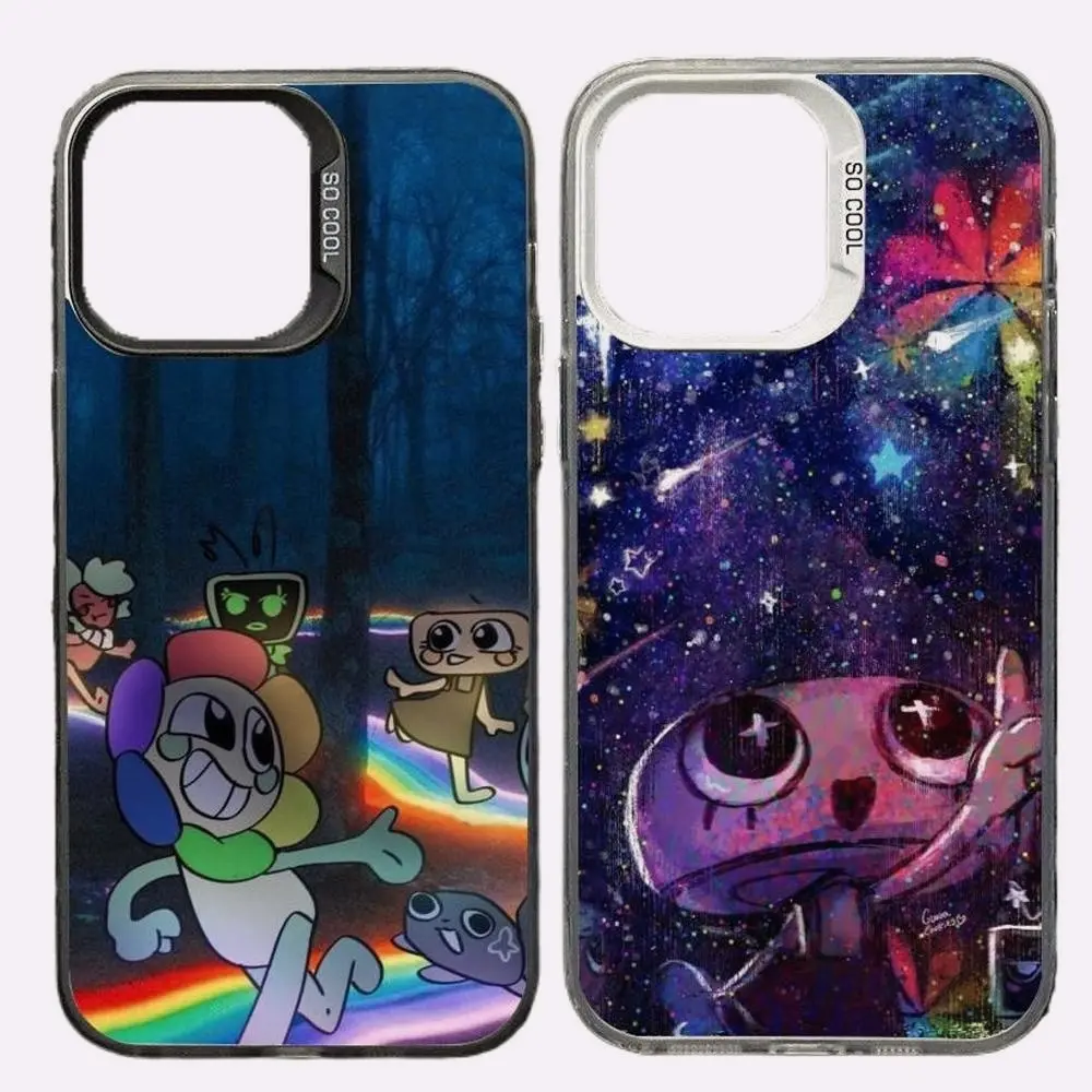 Game Dandys World Shockproof Rubber-Polyester-PVC Smartphone Case - Waterproof, Colorful Contemporary Art Design, Silver-Plated Inner Cover for iPhone 17 Air,16 Pro Max,15,14 Plus,13,12,11 (Black), Accessories, Eco-Friendly, Anti-Drop