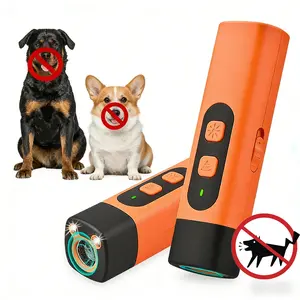 Dog Bark Deterrent,Rechargeable Sonic Dog Repeller,Safe 25KHz Sonic Frequency Transmitter,Anti Bark Device for Dogs,50ft Range Professional Dog Training Tool,LED Indoor/Outdoor Barking Silencer
