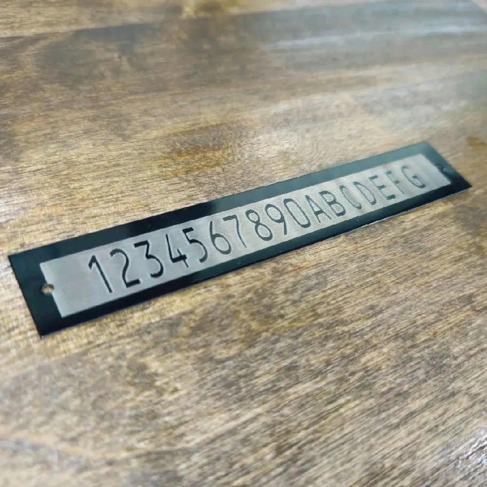 .75x4.5 Custom Serial Number Replacements Tags - Aluminum - Holes ...