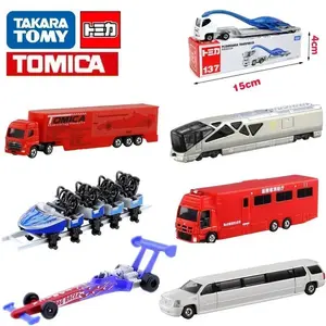 Takara Tomy Tomica Large Vehicle Series Diecast Miniature Crane Truck Bus and Business Car Mould Kids Xmas Gift Toys for Boys