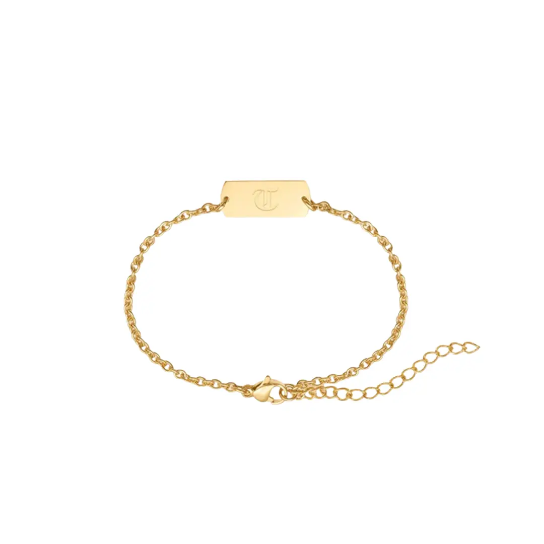 Old English Tag Bracelet