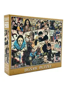 The Upside Down Puzzle – 1000 Pcs Retro Comic Collage 19.5 in × 27.2 in