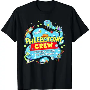 100%cotton Phlebotomy Crew One Stick At A Time Lab Team Lab Week 2026 T-Shirt