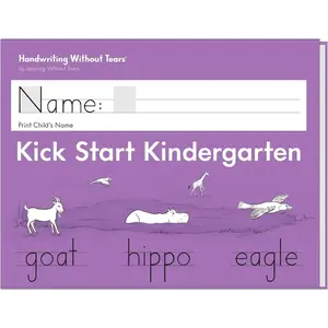 Kick Start Workbooks for Kindergarten (Ages 4+) — Pre‑K and TK Student Workbook, Handwriting Practice Writing Book for School and Home, Language Arts Tutoring