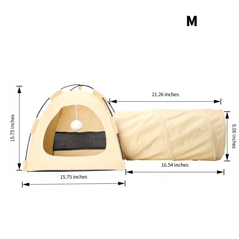 Tunnel tent nest beige M