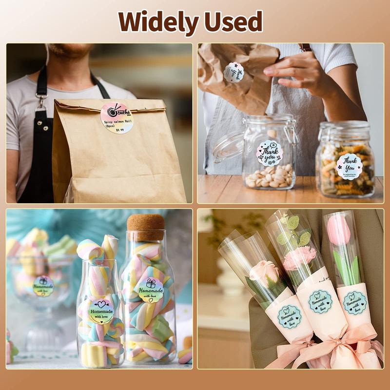 50x50mm Round Adhesive Labels, Direct Thermal Labels, 150 Roll for Phomemo M110 M200 M220 M120 M221, Durable Thermal Paper Stickers