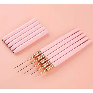 Pink Art Liner Brush Set 5Pcs