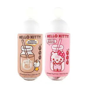 Sanrio Hello Kitty Milkshake Powder Combo - Thai Version Cocoa & Assam Milk Tea Flavors (2 Flavors)