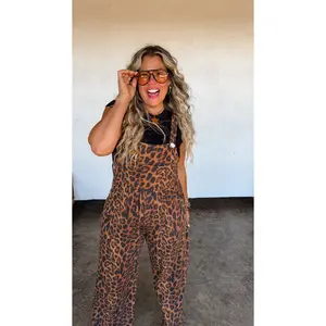 CHEETAH KARLI BOHO OVERALLS