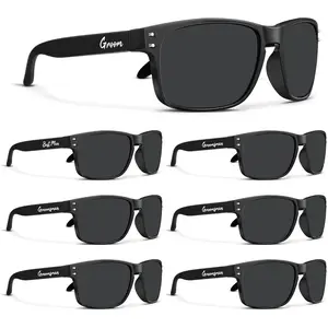 Groomsmen Sunglasses 7 Pack, Bachelor Party Supplies Sunglasses for Groom, Man,Groomsman