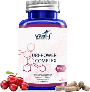 4-in-1 Uri Power Complex 1350mg - D Mannose, Cranberry, Hibiscus, and Dandelion Herb - Naturally Cleanse the Bladder and Urinary Tract 60 capsules – Specialized Approach for UTI Avoidance  Dietary Supplement Edible Health Powder